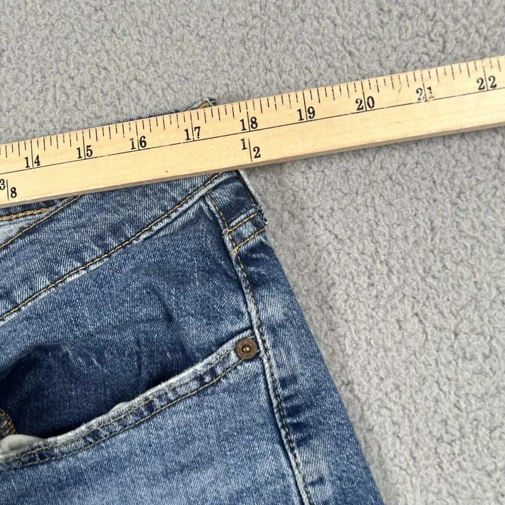Levis 514 Jeans‎ Mens 36x32 Blue Straight Leg Stretch Denim Pants Medium Wash